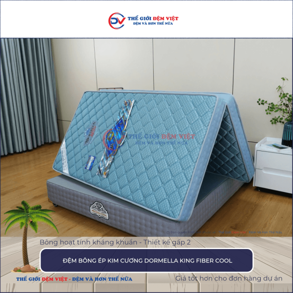 Đệm bông ép Kim Cương Dormella King Fiber Cool